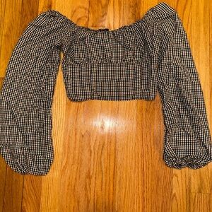 Hollister Co. Y2k Gingham Crop Top